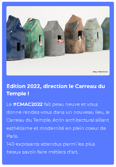 Carrousel des Métiers d'Art et de Création, #CMAC2022